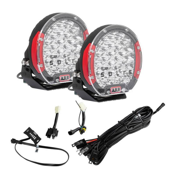 ARB Intensity SOLIS 36 1 Spot 1 Flood Kit With Loom - Bull Strap