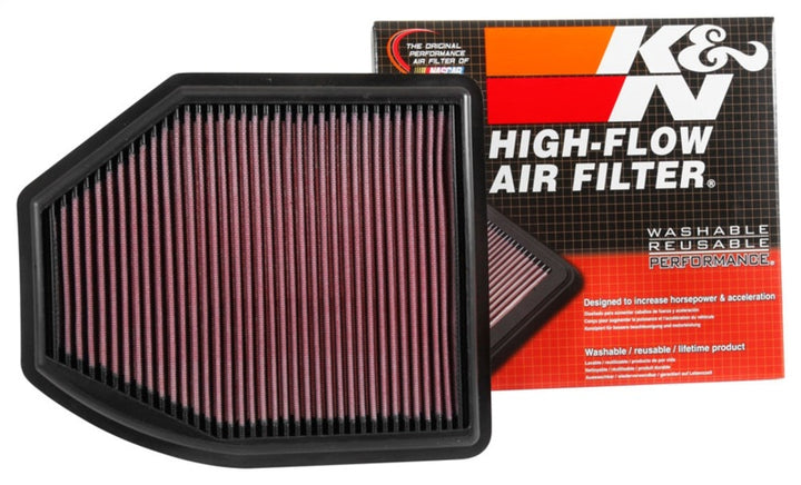 K&N 16-17 Acura ILX L4-2.4L F/I Replacement Drop In Air Filter - Bull Strap