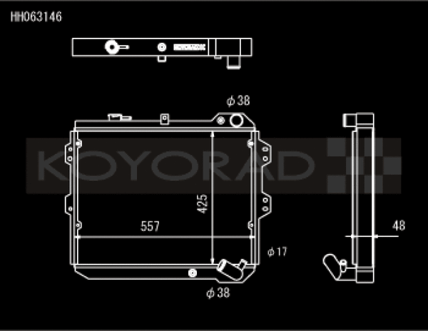 Koyo 83-85  Mazda RX-7 fits 1.1/1.3L MT (Includes GSL-SE Trim) - Bull Strap