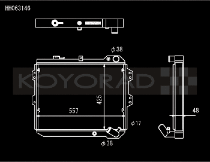 Koyo 83-85  Mazda RX-7 fits 1.1/1.3L MT (Includes GSL-SE Trim) - Bull Strap