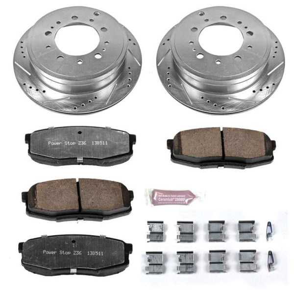 Power Stop 08-11 Lexus LX570 Rear Z36 Truck & Tow Brake Kit - Bull Strap
