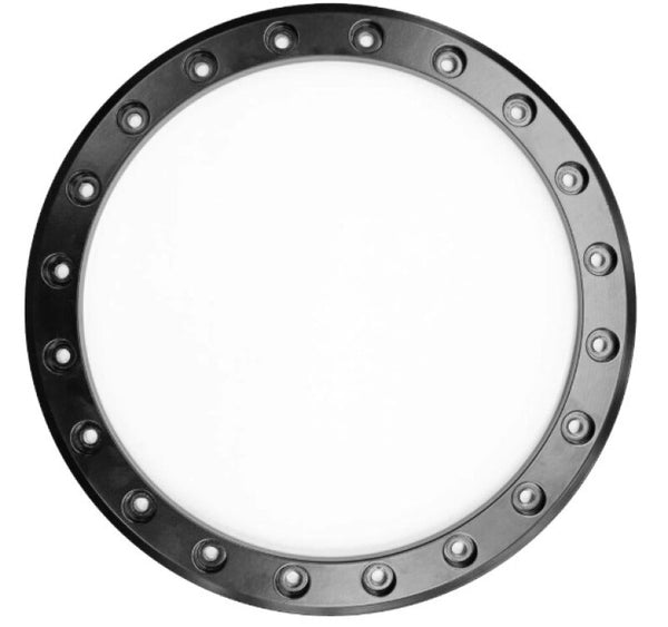 Raceline Beadlock Ring - Ryno -14in - 20 Hole - 12mm - Black - Bull Strap