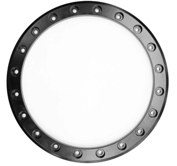 Raceline Beadlock Ring - Ryno -14in - 20 Hole - 12mm - Black - Bull Strap