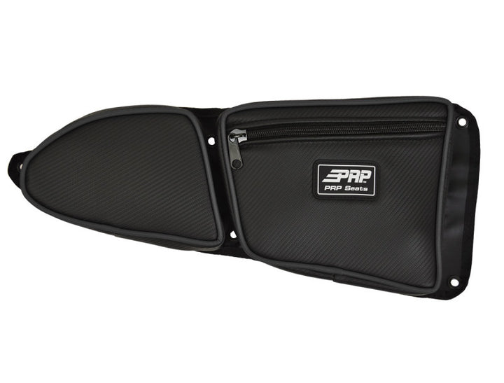 PRP Polaris RZR Front Door Bag with Knee Pad (Passenger Side)- Black - Bull Strap