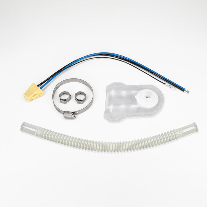 DeatschWerks 92-95 BMW E36 325i 415lph In-Tank Fuel Pump w/ 9-1052 Install Kit - Bull Strap