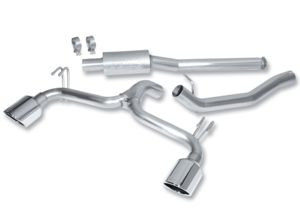 Borla 09-15 Mitsubishi Lancer Ralliart 2.0L 4cyl MT 6spd AWD Catback Exhaust - Bull Strap