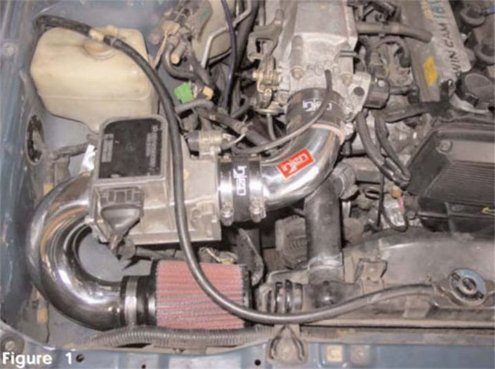 Injen 84-87 Corolla Sport GTS 1.6L (Fuel Injected) Polished Short Ram Intake - Bull Strap
