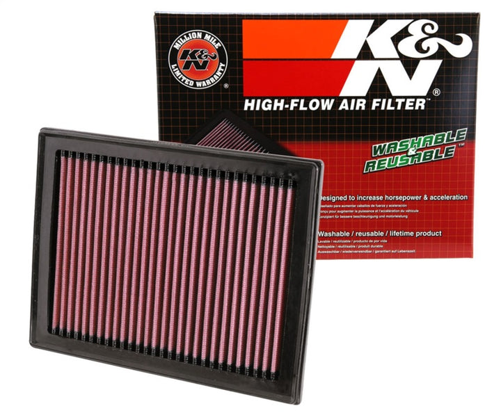 K&N 08 Nissan Sentra 2.5L Drop In Air Filter - Bull Strap