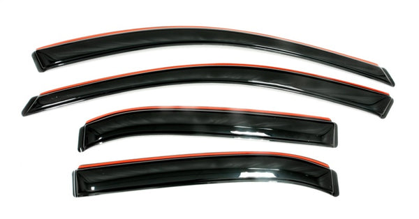AVS 11-15 Kia Optima Ventvisor In-Channel Front & Rear Window Deflectors 4pc - Smoke - Bull Strap