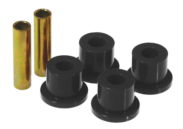 Prothane 73-87 GM Rear 1.5in OD Frame Shackle Bushings - Black - Bull Strap