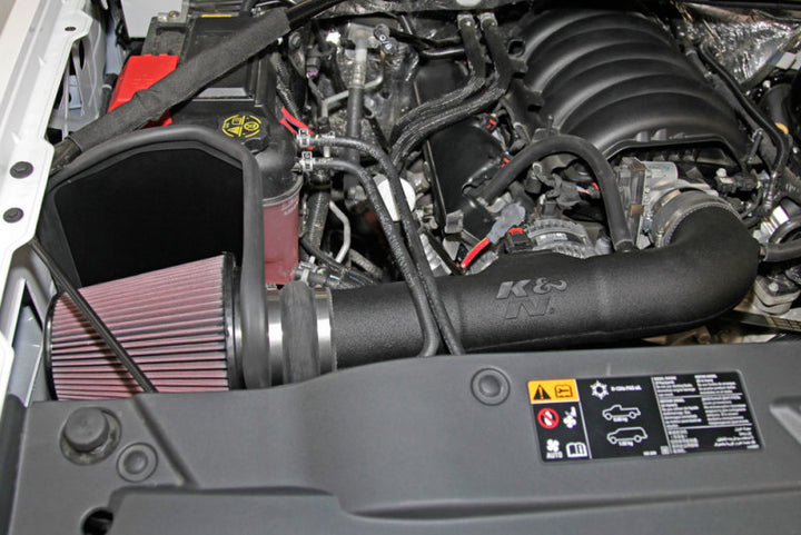 K&N 14-15 Chevy/GMC 1500 V-8 5.3/6 2L Performance Intake Kit - Bull Strap