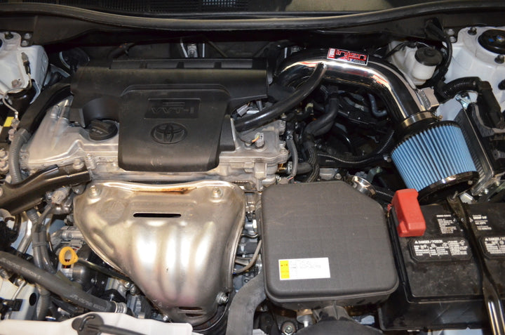 Injen 15-17 Toyota Camry L4 2.4L Black SP Short Ram Intake - Bull Strap