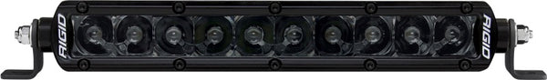 Rigid Industries 10in SR Series Spot - Midnight Edition - Bull Strap