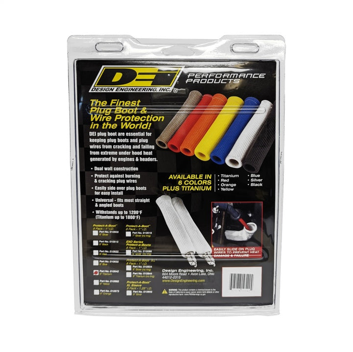 DEI Protect-A-Boot - 6in - 8-pack - Titanium - Bull Strap