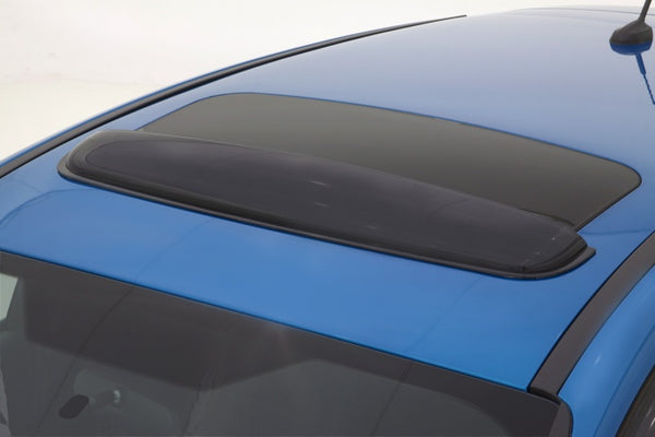 AVS Universal Windflector Classic Sunroof Wind Deflector (Fits Up To 35.5in.) - Smoke - Bull Strap