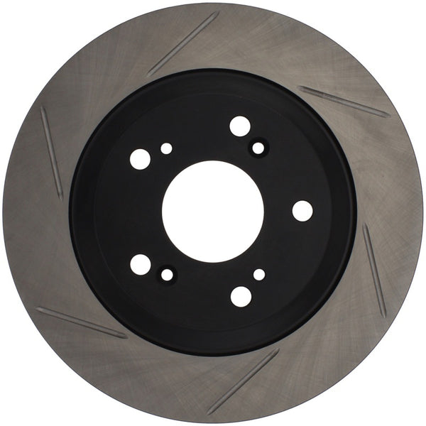 StopTech Power Slot SportStop 00-06 Honda S2000 Slotted Rear Right Rotor - Bull Strap