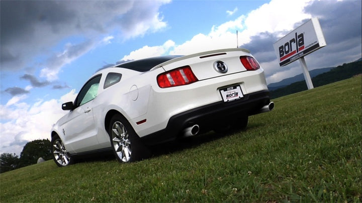 Borla 11-12 Ford Mustang 3.7L AT/MT RWD 2dr ATAK SS Catback Exhaust - Bull Strap