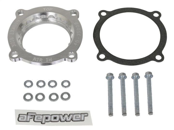 aFe Silver Bullet Throttle Body Spacer 2018+ Jeep Wrangler (JL) V6 3.6L - Bull Strap