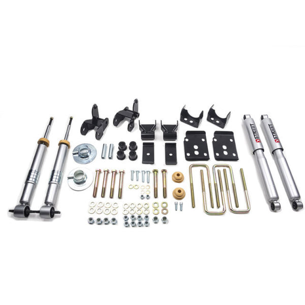 Belltech Complete Lowering Kit for 2015+ Ford F-150 (Ext/Crew Cab-Short Bed 2wd/4wd) Front and Rear - Bull Strap