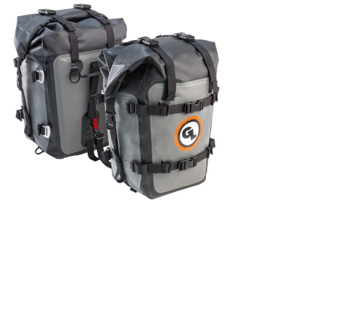Giant Loop MotoTrekk Panniers 50L - Gray/Black - Bull Strap