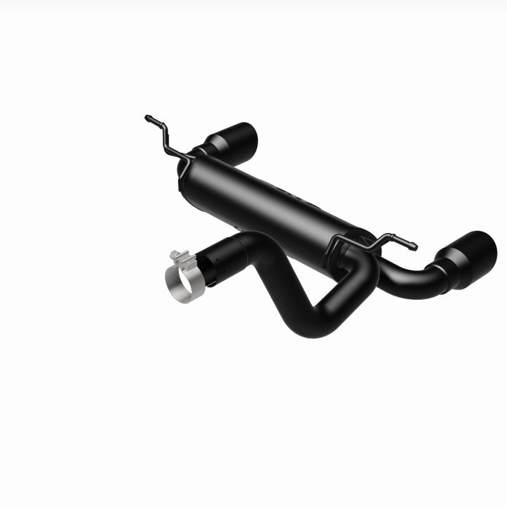 MagnaFlow 2018+ Jeep Wrangler 3.6L Dual Black Tip Axle-Back Exhaust - Bull Strap