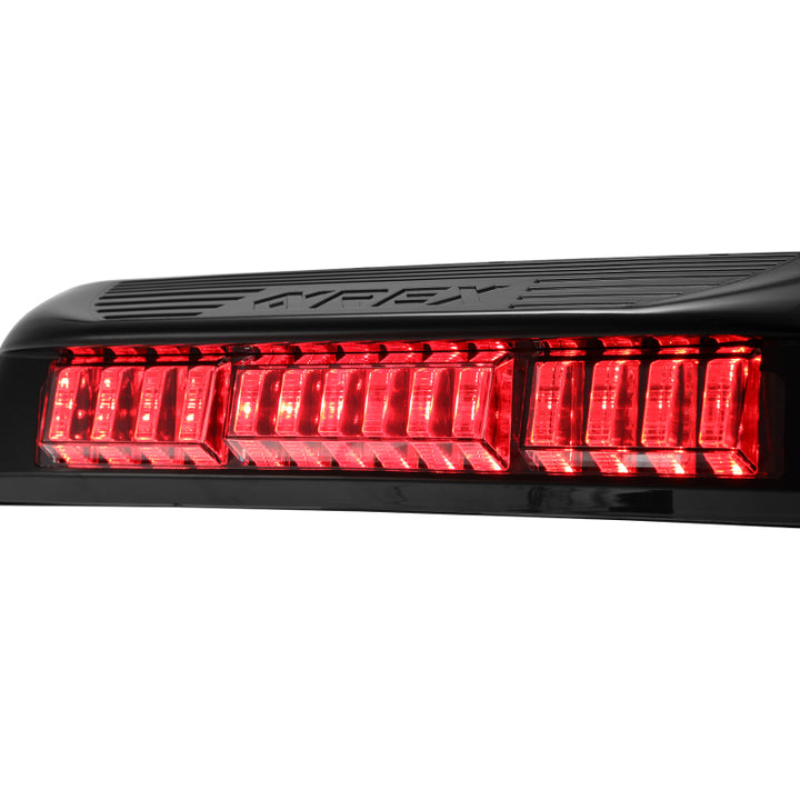 AlphaRex 16-23 Toyota Tacoma LUXX-Series LED 3rd Brake Light Black - Bull Strap