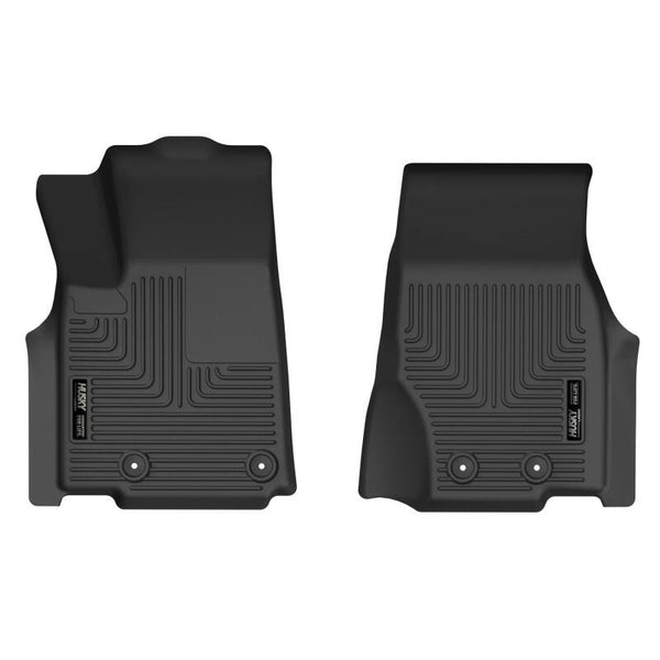 Husky Liners 22-23 Jeep Grand Cherokee X-act Contour Front Floor Liner (Black) - Bull Strap