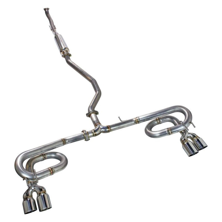 Remark 2022+ Honda Civic Sport Hatchback FL2 (Link Loop) Catback Exhaust Stainless Steel Tip - Bull Strap