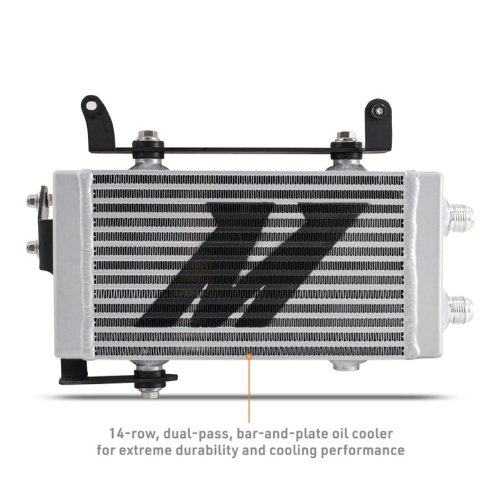 Mishimoto 2023+ Toyota GR Corolla Oil Cooler Kit - Thermostatic - Silver - Bull Strap