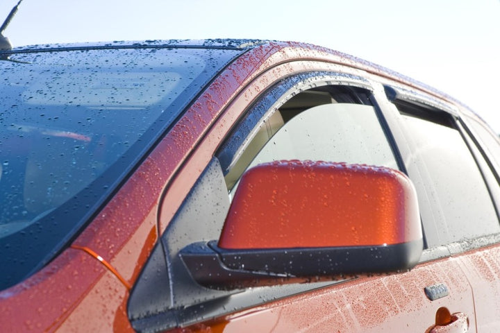 AVS 12-16 Honda CR-V Ventvisor In-Channel Front & Rear Window Deflectors 4pc - Smoke - Bull Strap