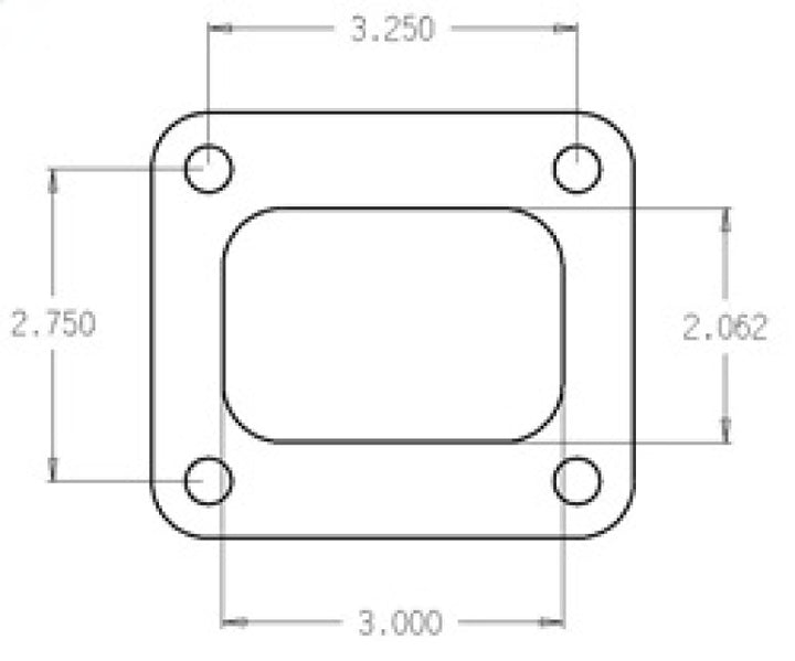Cometic Turbo FLG T4 Garrett Exh Inlet .010in Exhaust Gasket - Bull Strap