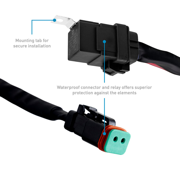 Borne Off-Road Light Pods (Kit of 2) 3x3 Flood - Bull Strap
