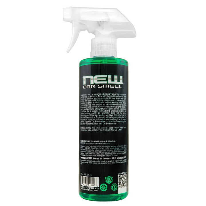 Chemical Guys New Car Smell Air Freshener & Odor Eliminator - 16oz - Bull Strap