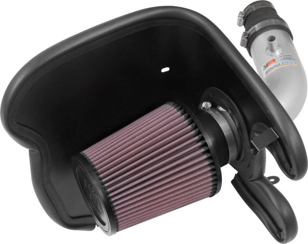 K&N 17-18 Chevy Cruze 1.4L Turbo Silver Typhoon Short Ram Intake - Bull Strap
