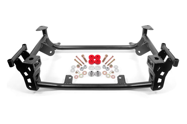BMR 15+ Ford Mustang GT Lightweight K-Member - Black Hammertone - Bull Strap