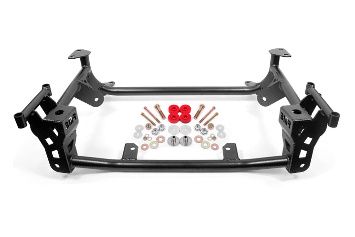 BMR 15+ Ford Mustang GT Lightweight K-Member - Black Hammertone - Bull Strap