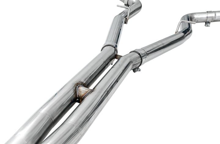 AWE Tuning 2015+ Dodge Charger 6.4L/6.2L SC Non-Resonated Touring Edition Exhaust - Silver Tips - Bull Strap