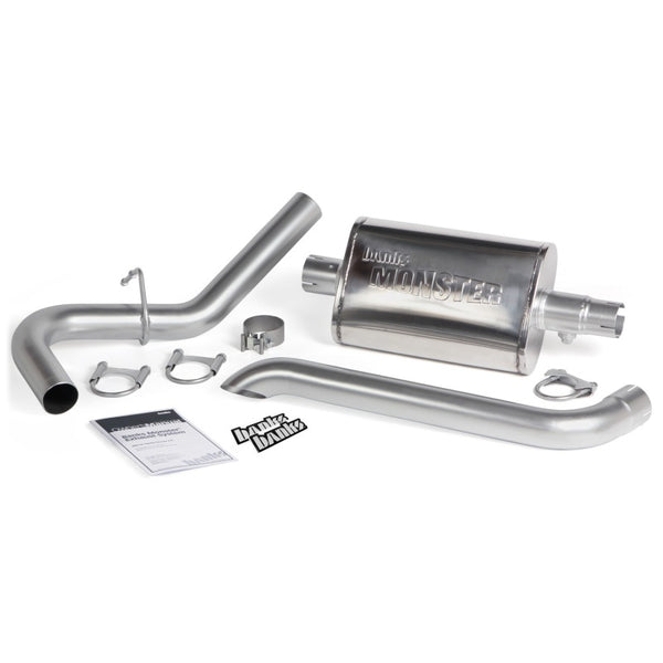 Banks Power 87-01 Jeep 4.0L Cherokee Monster Exhaust System - Bull Strap