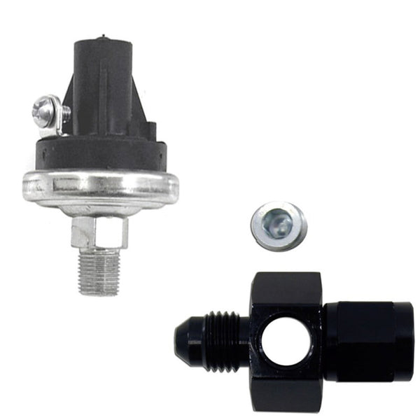 Nitrous Express EFI Fuel Pressure Safety Switch w/4AN Manifold - Bull Strap