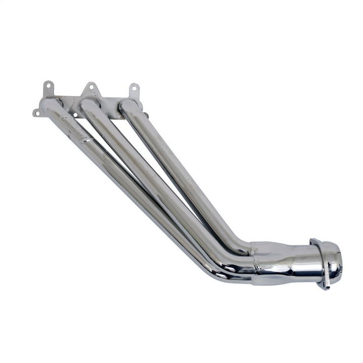 BBK 10-11 Camaro V6 Long Tube Exhaust Headers With Converters - 1-5/8 Chrome - Bull Strap