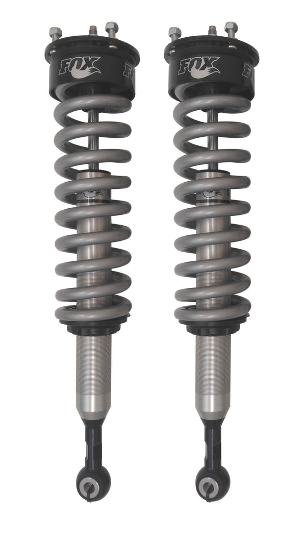 MaxTrac 07-18 GM C/K1500 2WD/4WD 0-2.5in Front FOX 2.0 Performance Coilover - Pair - Bull Strap