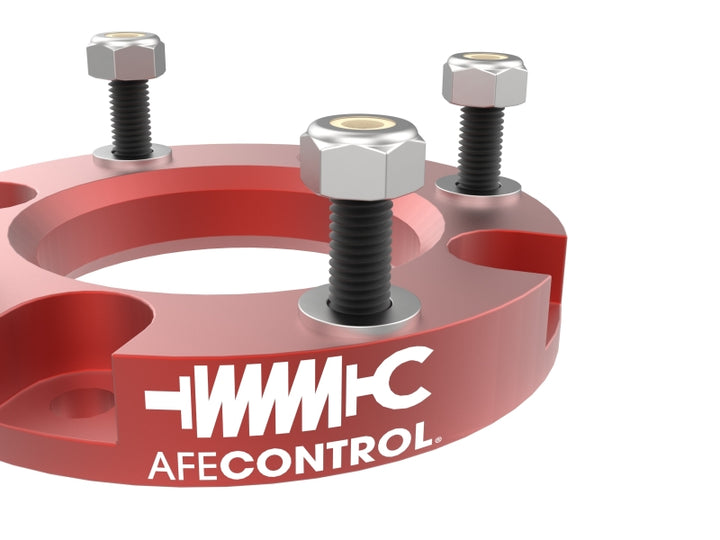 aFe 24-25 Toyota Tacoma CONTROL 1.5in Leveling Kit - Red - Bull Strap