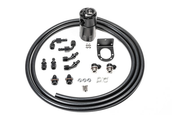 Radium Engineering Single Catch Can 6AN Kit Fluid Lock - Bull Strap