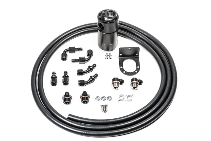 Radium Engineering Single Catch Can 6AN Kit Fluid Lock - Bull Strap