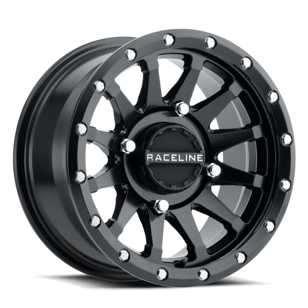 Raceline A95B Trophy 15x7in / 4x156 BP / 10mm Offset / 132.5mm Bore - Satin Black Wheel - Bull Strap