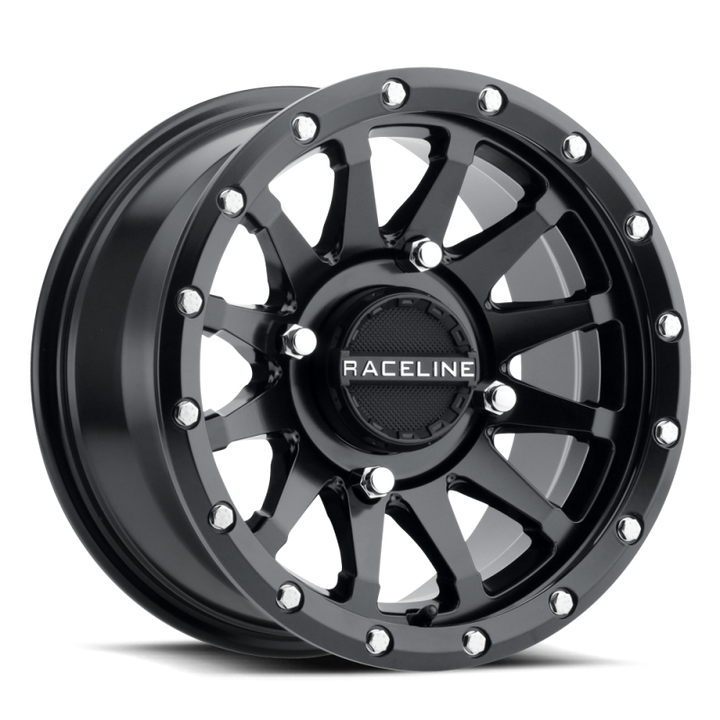 Raceline A95B Trophy 15x7in / 4x156 BP / 10mm Offset / 132.5mm Bore - Satin Black Wheel - Bull Strap