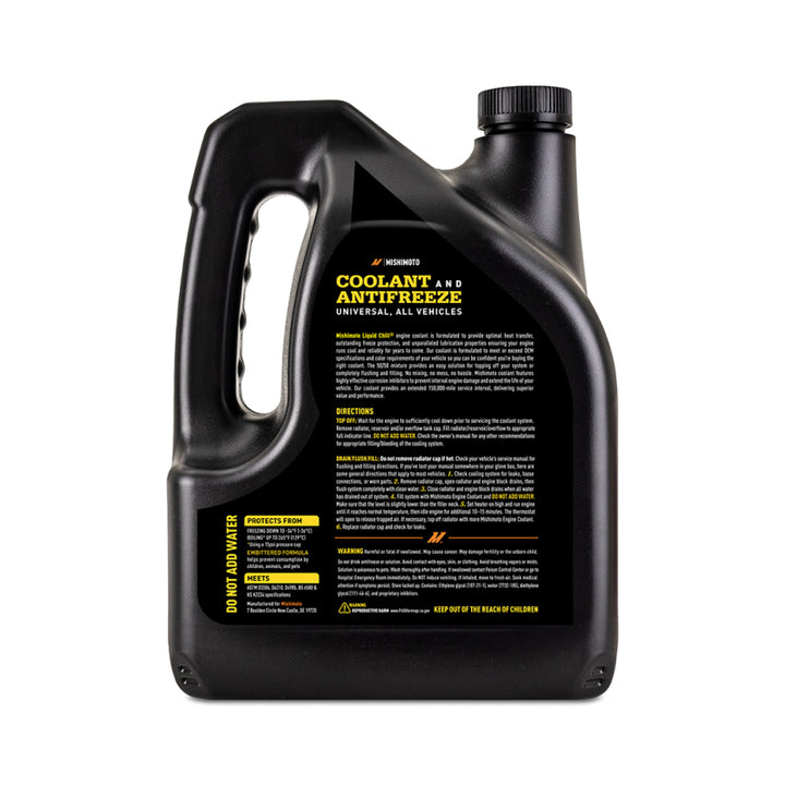 Mishimoto Liquid Chill EG Coolant, Universal, Yellow - Bull Strap