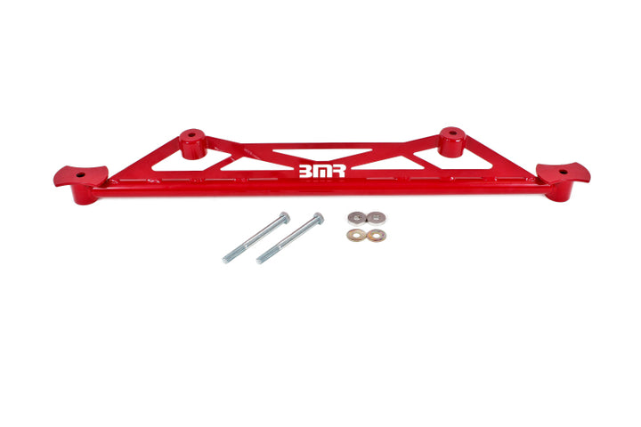 BMR 16-17 6th Gen Camaro Rear Of Rear Cradle Brace - Red - Bull Strap