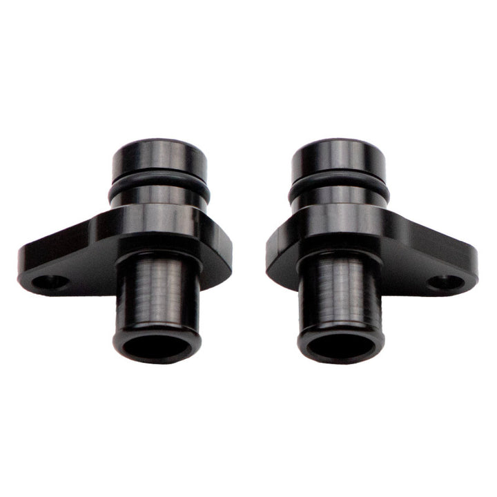 Wehrli 04.5-2010 Duramax LLY/LBZ/LMM Crankcase Vent (PCV) Fitting Kit - Billet Black Anodized - Bull Strap