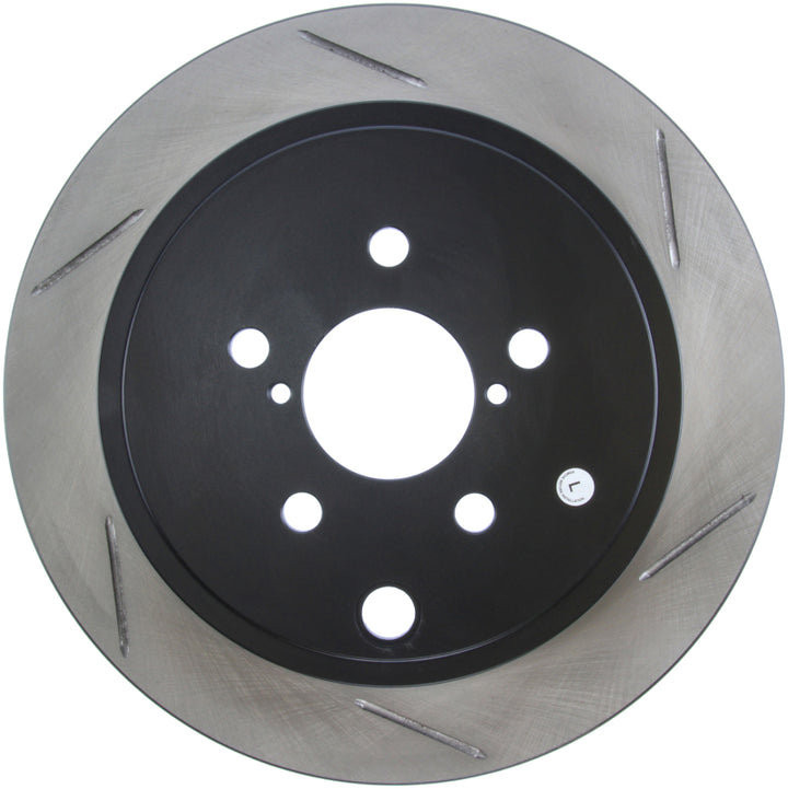StopTech Power Slot 13 Scion FR-S / 13 Subaru BRZ Rear Left Slotted Rotor - Bull Strap